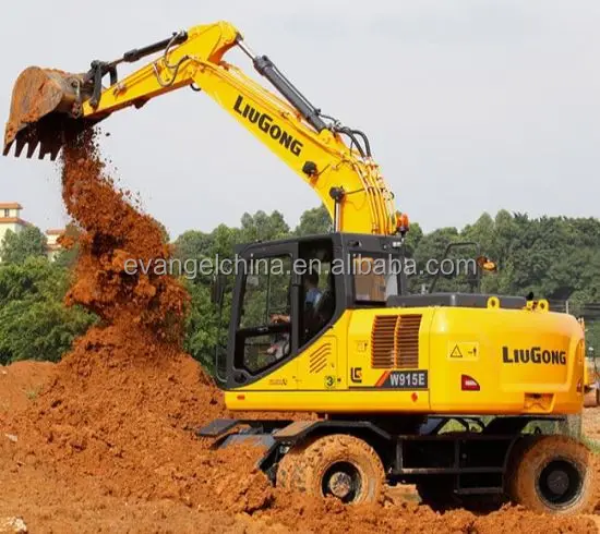  EVANGEL 15 тонн XE150WB/XE150W Новый гидравлический колесный экскаватор с четырьмя шинами