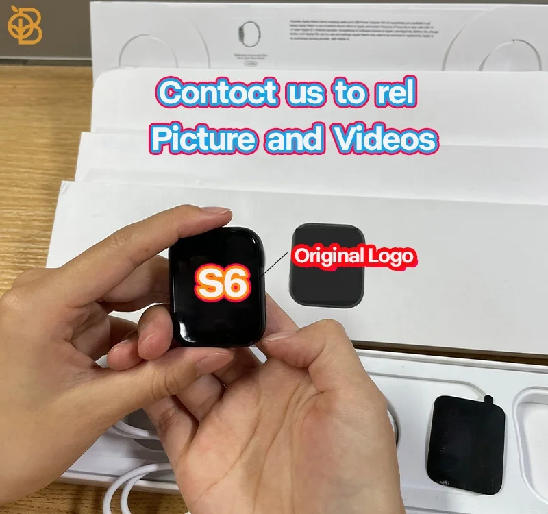 2021 New Design S6 Smart Watch Clone Original Logo Life Waterproof  Reloj SmartWatch BT 5.0  Series 6 Smart Watch 6