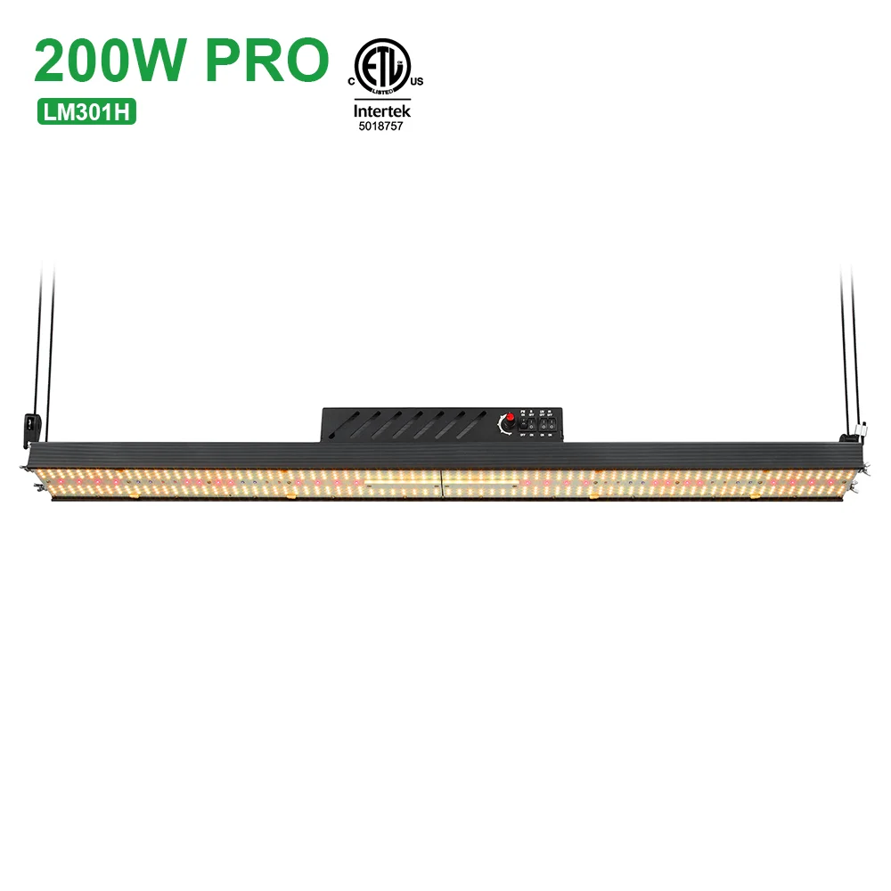 Etl dlc us warehouse hydro fc 4800  samsung lm301h 660nm farred UVA 385nm  UVB 310nm 200W uv plant grow light for 200x300cm