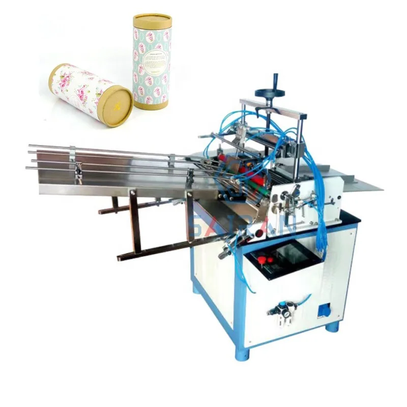 Fast working speed round paper can core tube paper bobbin labeling machine