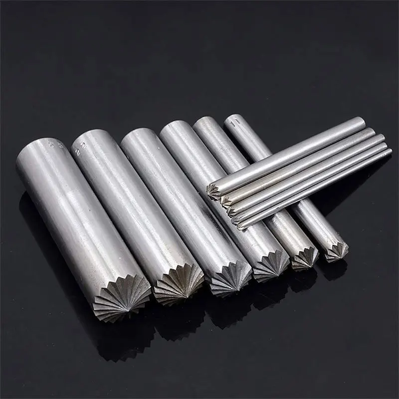 eyelet punch Flowering crack hole punching tool 3mm-15mm hollow tube flower installation tool button mold leather diy  tool