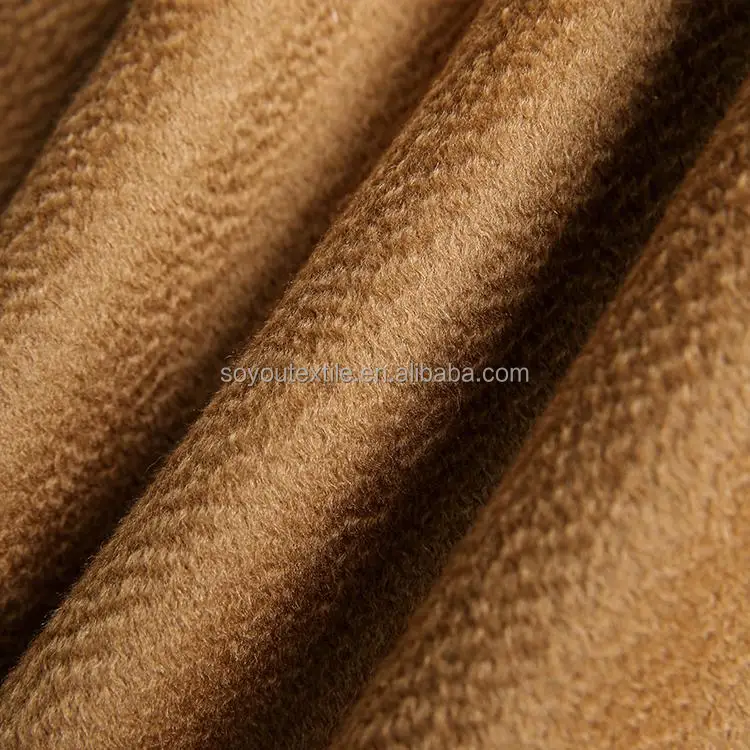 Fabric Cashmere Fabric for Winter Women Coat Customized 100 Wool Warm Touch Woolen Purple Black Jacket Bag Plain Shoes Blue