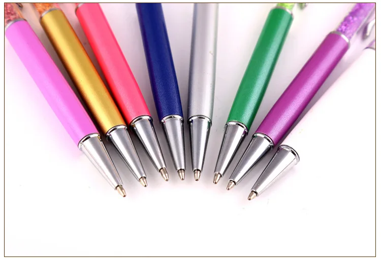 Promotional Metal Ballpoint Pen Crystal Diamond Advertising Pen Office Supplies
