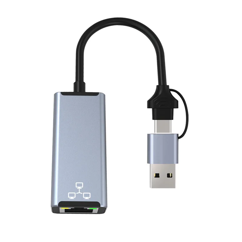 Бесплатный драйвер usb к rj45 сетевой адаптер usb-разъемом type-c ethernet адаптер 100 м для компьютера, мобильного телефона,