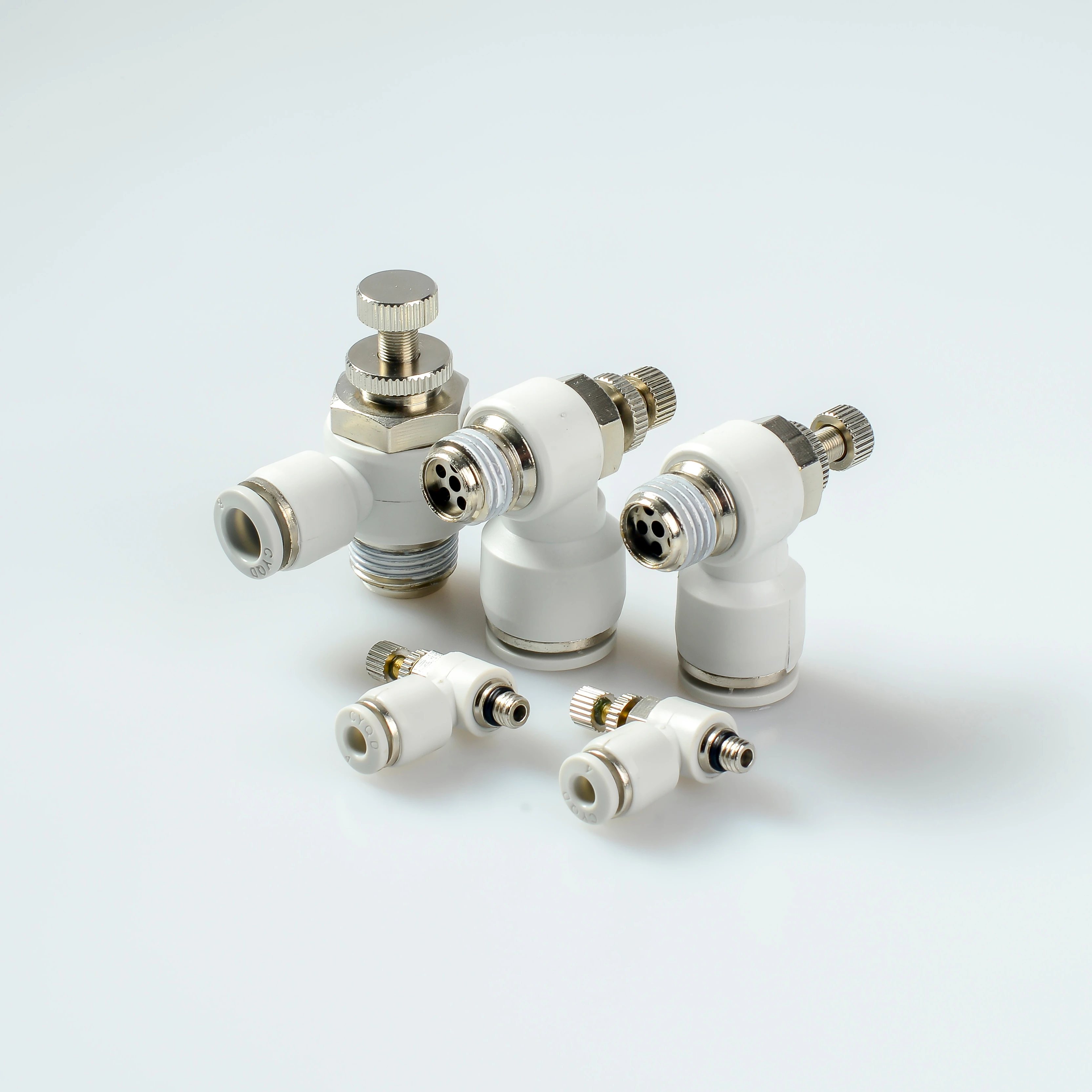 FITO SA Series Pipeline Regulating Valve SL Throttle Valve Through One-Way Air Pipe Quick Connector 4/6/10/12mm