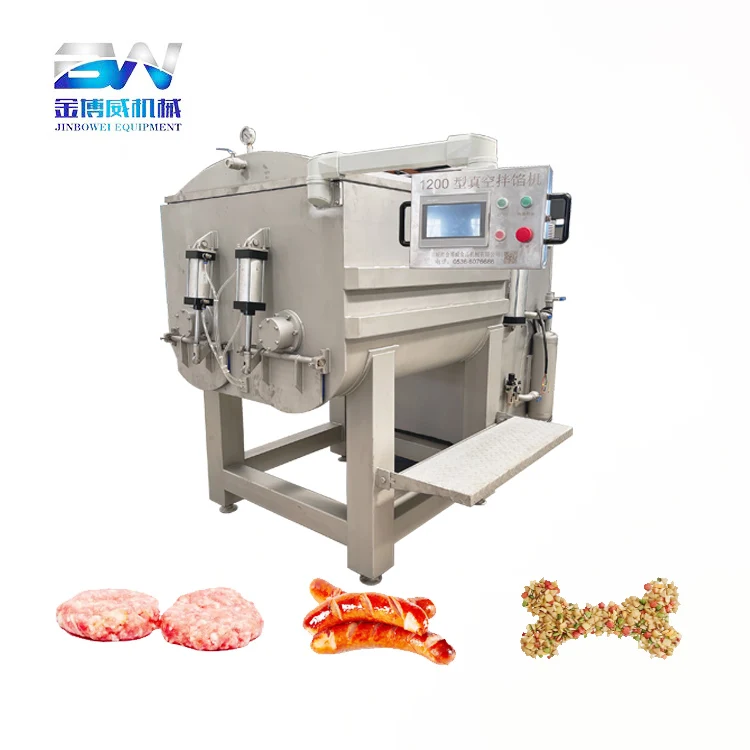 1200L Fully Automatic Vacuum Meat Mixer for Sausage Production and Meat Blending
