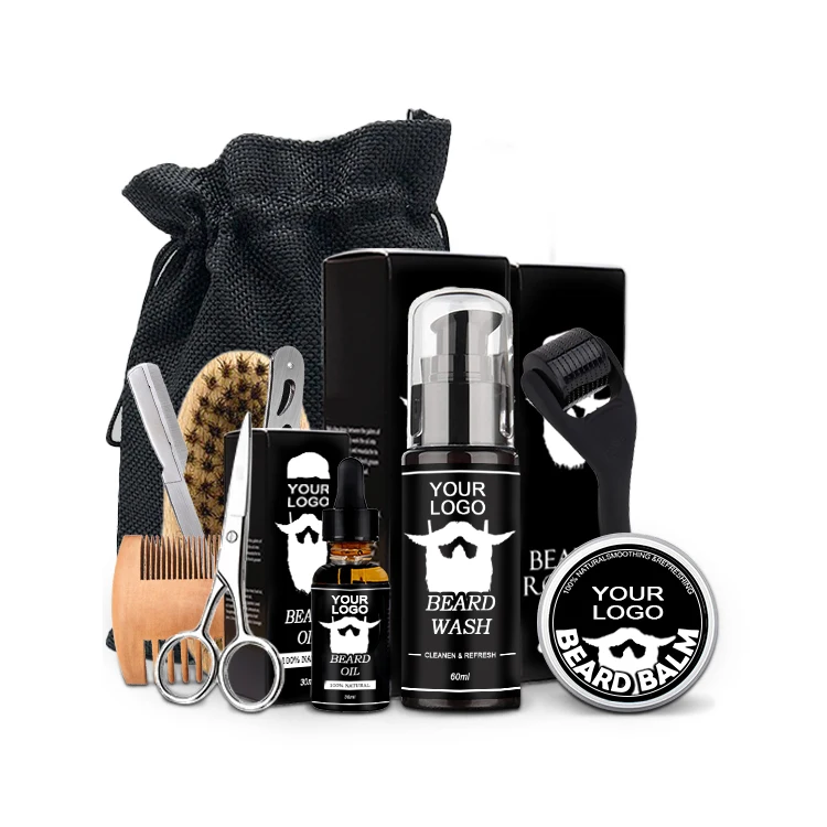 xycare organic mens grooming scissor balm roller pen pencil beard growth oil kit for men