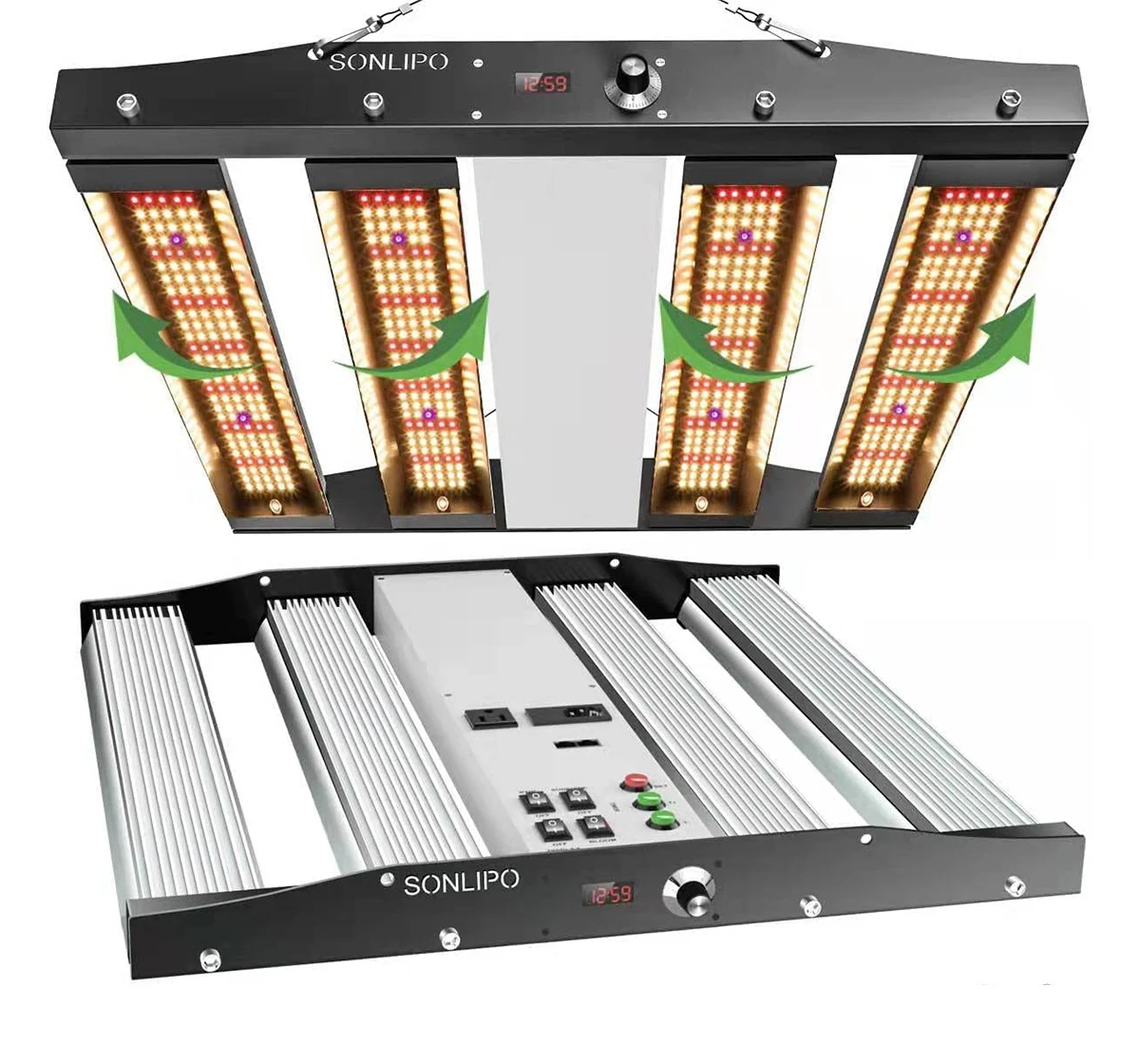 SPC2500-250W Высокоэффективная 250 Вт Светодиодная лампа для выращивания растений Samsung 4 полосы Регулируемая полного спектра комнатная