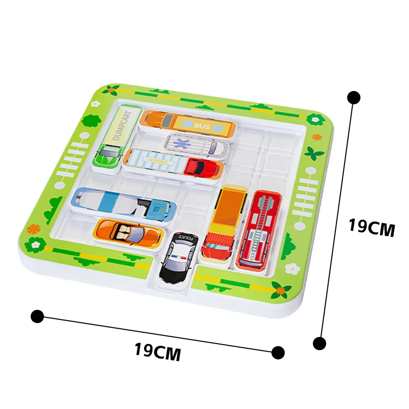 Child Magnetic Moving Car Break Through Board Game  with 15 Cars and 360 Levels Parent-child games