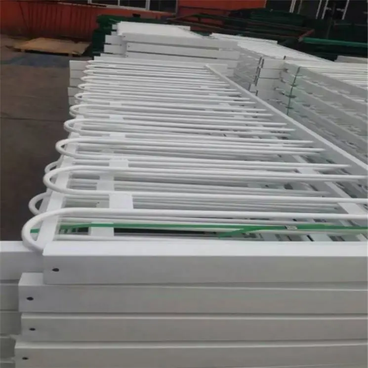 Home garden wrought iron zinc steel fence cast aluminum fence for sale