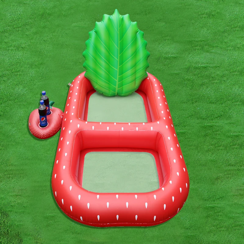 Hot Selling Water Inflatable Back Recliner New Style Inflatable Strawberry Pool Float