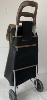 2 wheels high quality shopping trolley promotional foldable shopping cart