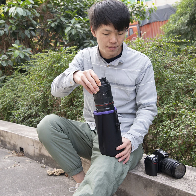 Профессиональный Водонепроницаемый Защитный Мягкий неопреновый чехол для объектива камеры с индивидуальным цветовым размером