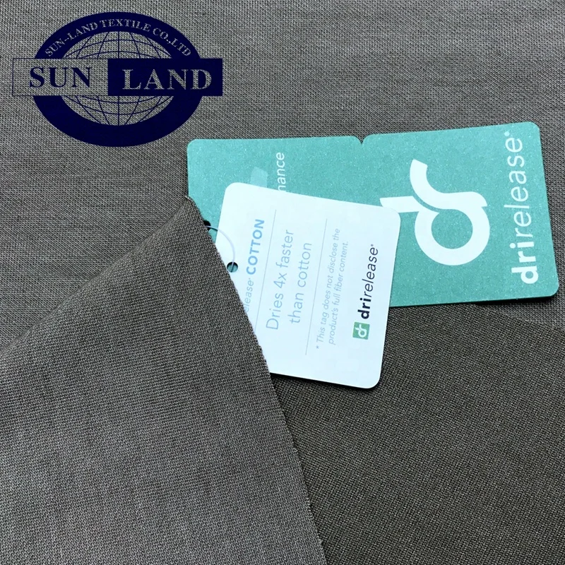 terry Polyester cotton 30S TC dri-release quick dry moisture wicking polycotton interlock fabric