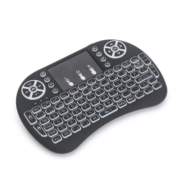 Rii i8 mini keyboard backlit Colorful Backlight 2.4G wireless MINI keyboard air mouse remote control for smart android tv box