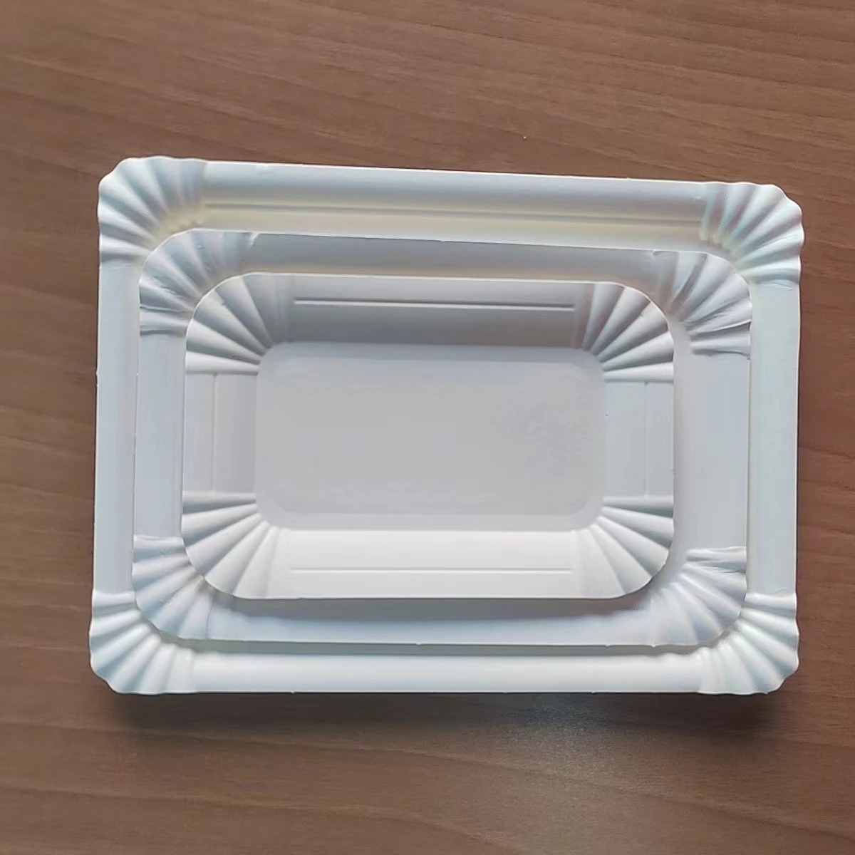 Paper Plate Cheap Eco-friendly 100% Compostable rectangle Paper Plates for Cakes Dessert