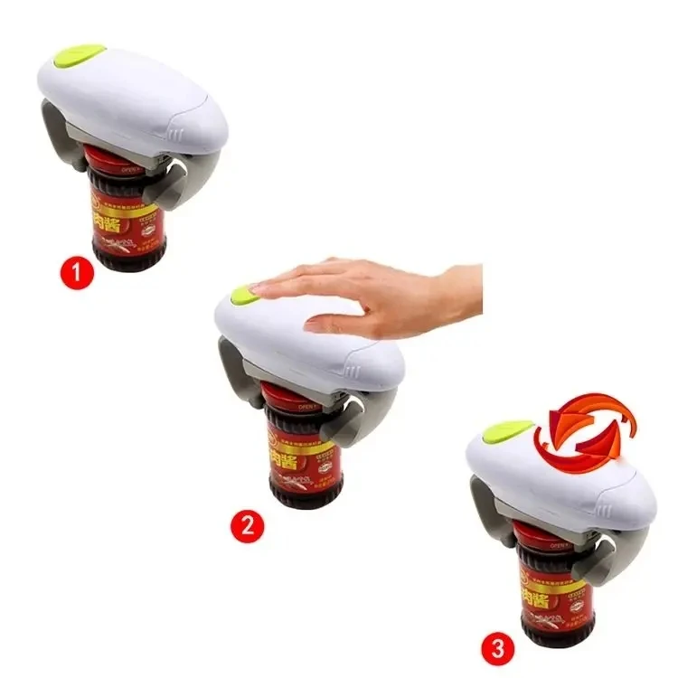 Hot Selling Automatic Jar Opener Bottle Tin Opener Canned Electric Kitchen tool Hands Free Operation Kitchen Gadgets Can Opener