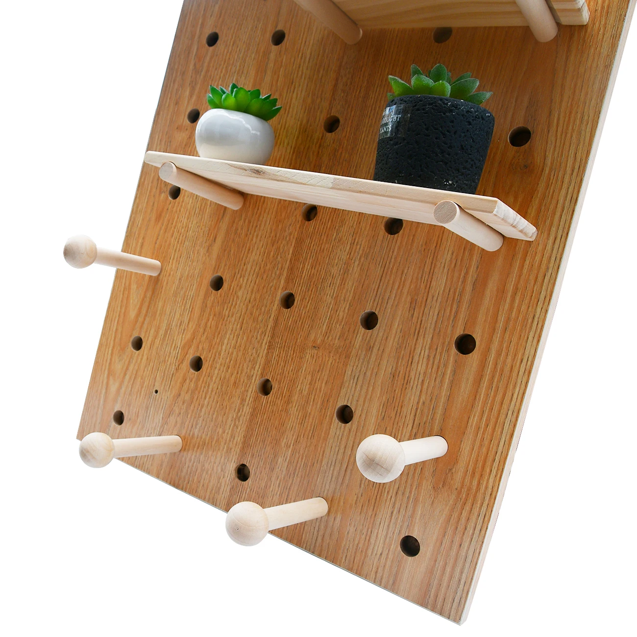 Home Decor & Storage Universal Use Durable Pegboard Wall Shelf Organizer and Storage Separately Usable and Light Assembly