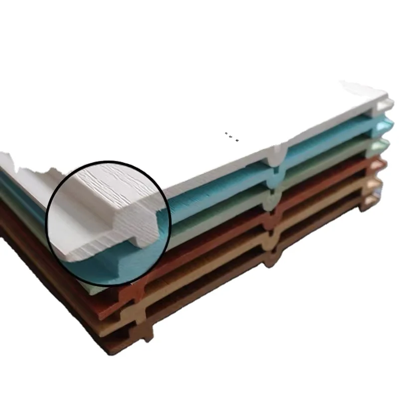bamboo fiber easily install decoration zero formaldehyde ribbed panel waterproof slatted wall wpc panel