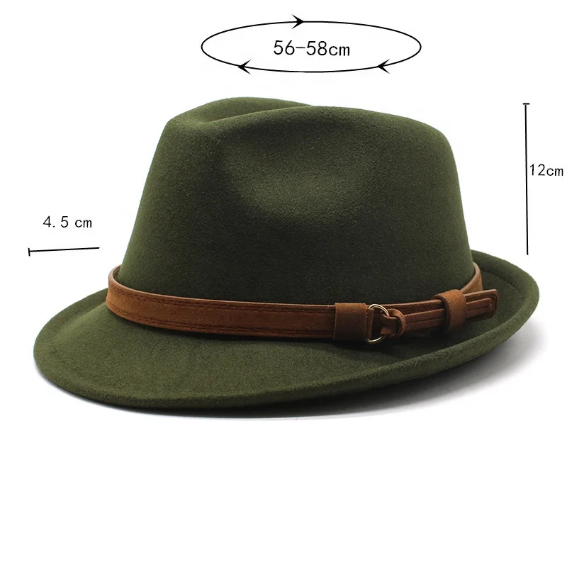 CUSTOM LOGO jazz 100% wool 100 australian classic wool black western jazz trilby felt hat with custom logo for men