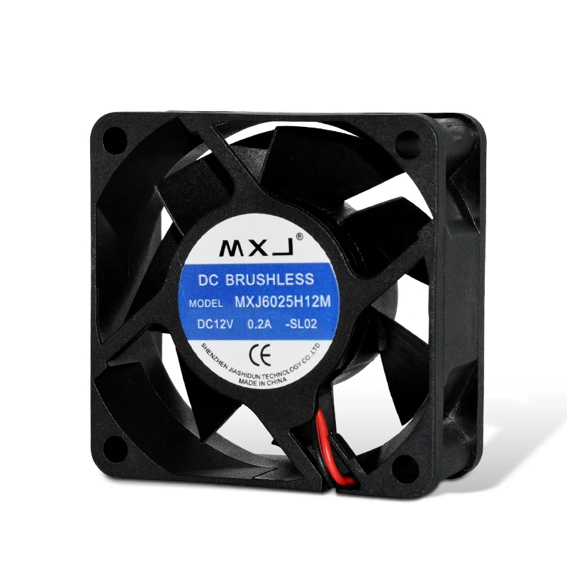 MXJ 6025H12M Power amplifier power supply chassis cooling fan dc brushless fan 12V 60x60x25 Inverter cabinet mute fan