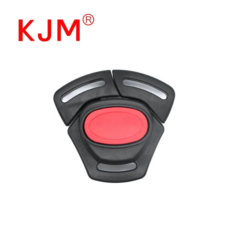 KJM China Factory Plastic 3 Point Harness Safety Seat Belt Buckle for Baby Swing