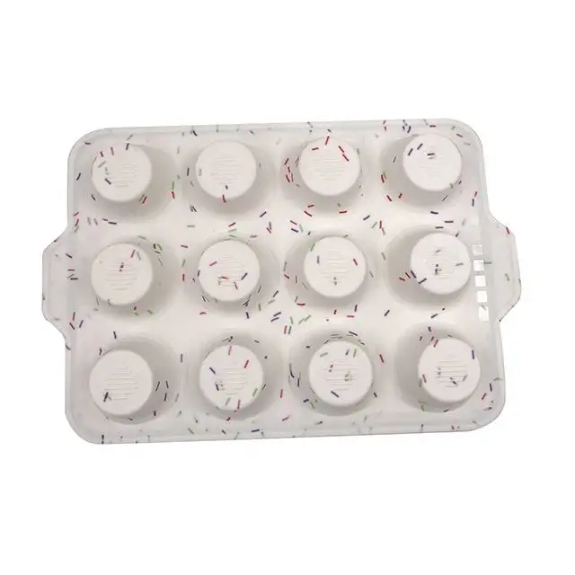 12 cups muffin pan Flexible BFA free food grade silicone cake mold pastry cupcake pan silicone muffin baking mold