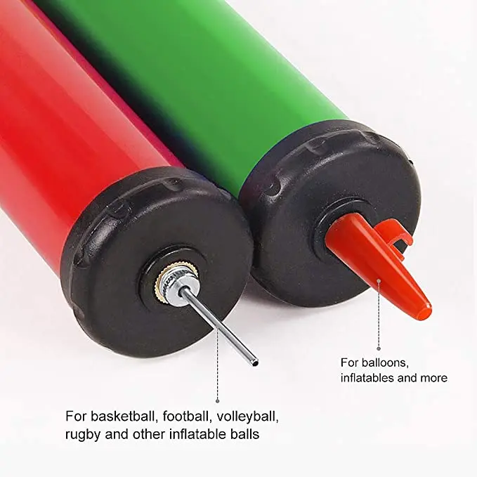 Mini Plastic Basketball/Soccer Ball Air Pump Balloon Inflator Birthday Party Ballon Hand pump