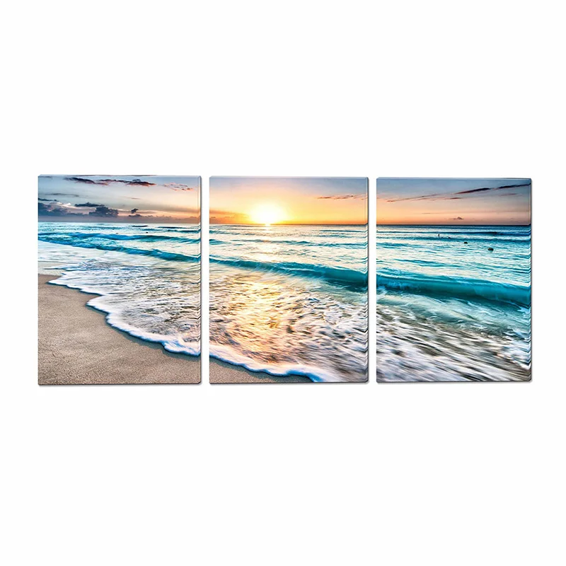 Европейский рынок, оптовая продажа, домашний декор, роскошная светодиодная лампа, Настенная картина на холсте, пейзаж, живопись со светодиодными лампами