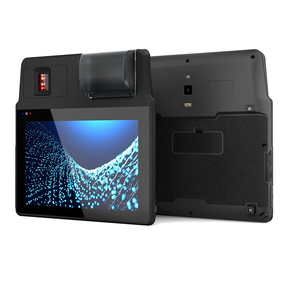 EKEMP 8-inch Biometric 4-4-2 Ten fingerprint Etablet for Sim registration banking E-KYC Identity Large Battery Thermal Printer