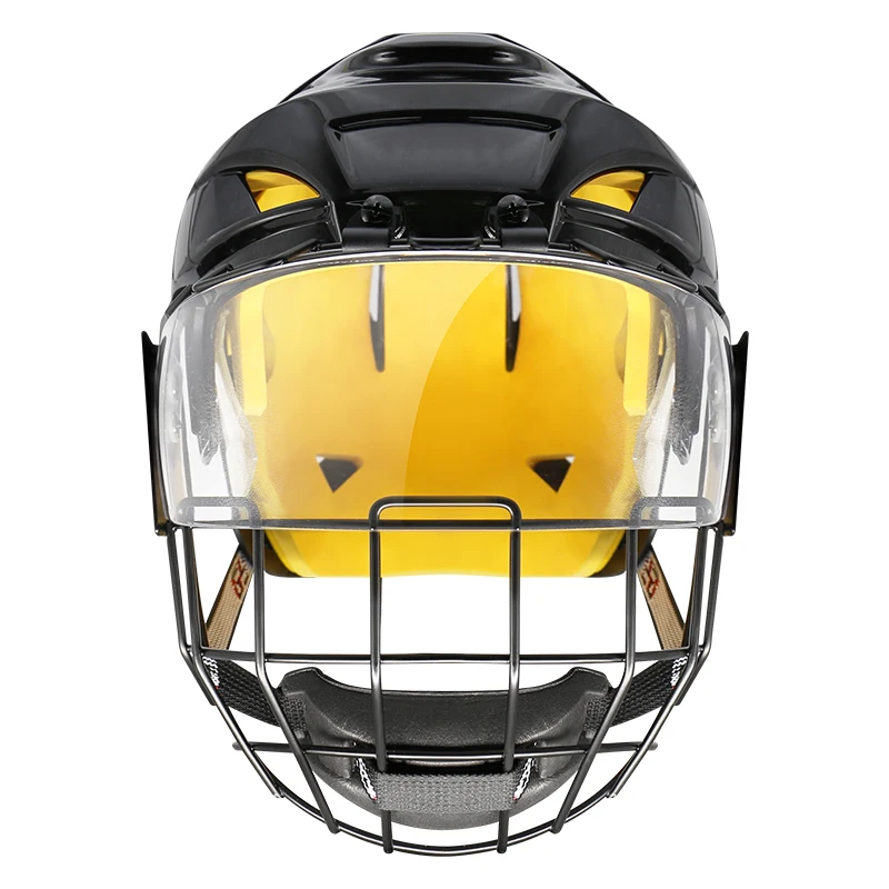 Polycarbonate and A3 Steel Combo Full Face Senior Ice Hockey Cage With Ice Hockey Visor for Ice Hockey Helmet