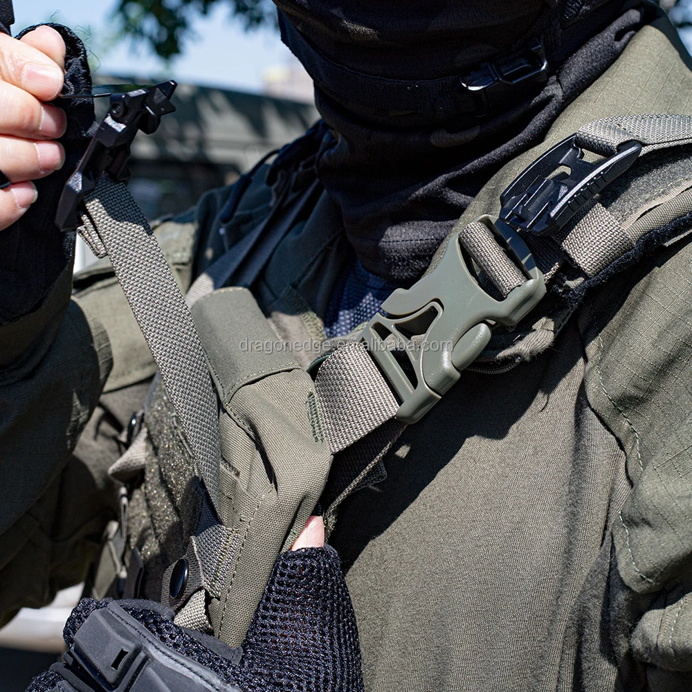 SPARK TAC 500D Nylon AVS Assault Vest System Pack Outdoor Shoulder Action Zipper Tactical Backpack