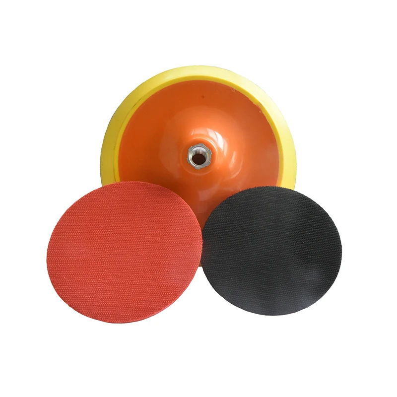 round hook and loop backing pad car polishing pads used with sanding discs