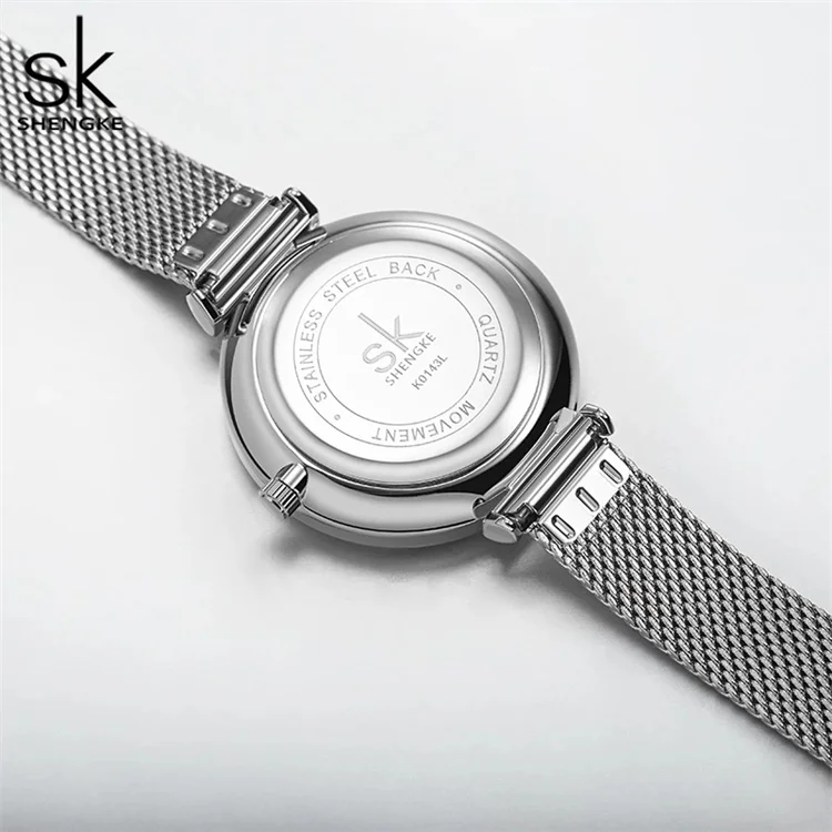 SK 0143 SHENGKE бренд relogio Модные женские повседневные часы водонепроницаемые модные модное платье со стразами Reloj de mujer