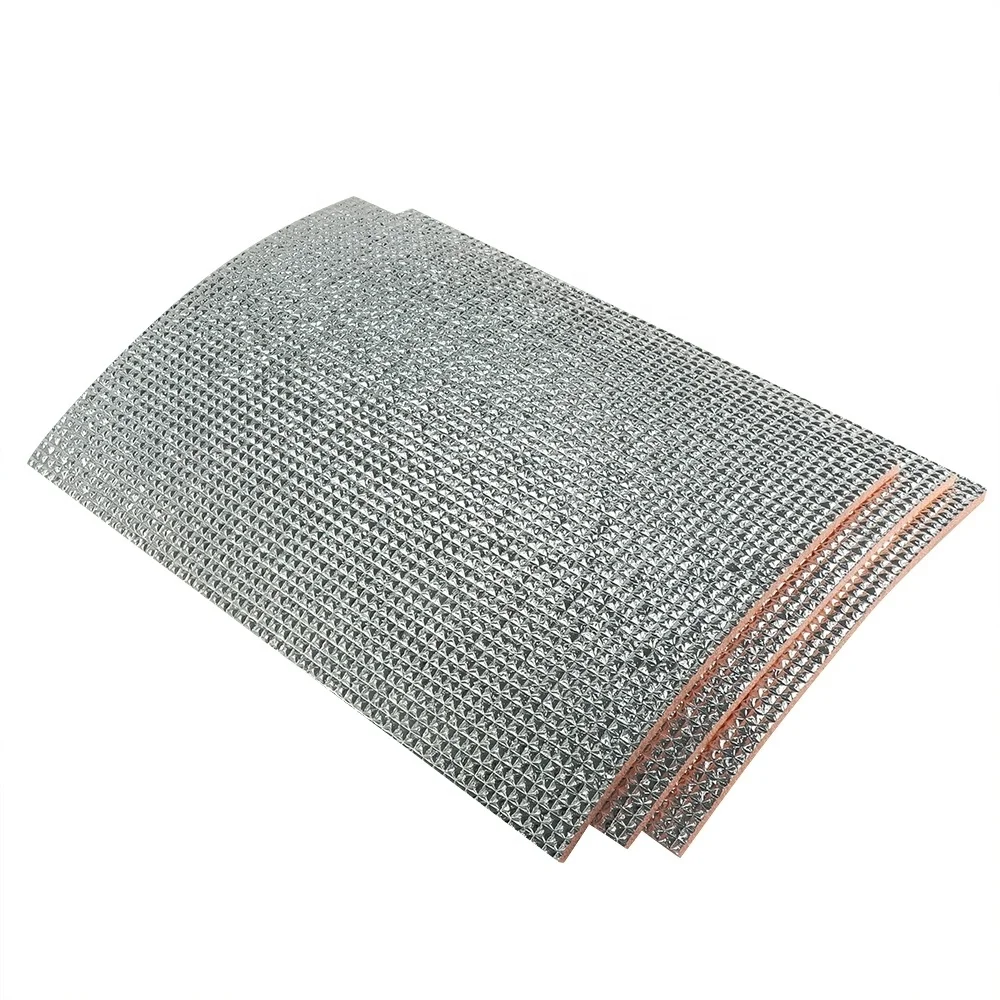 Custom Self Adhesive Automotive Constructive Aluminum Foil Heat Reflective XPE Foam Rolls Damp Proof Membrane