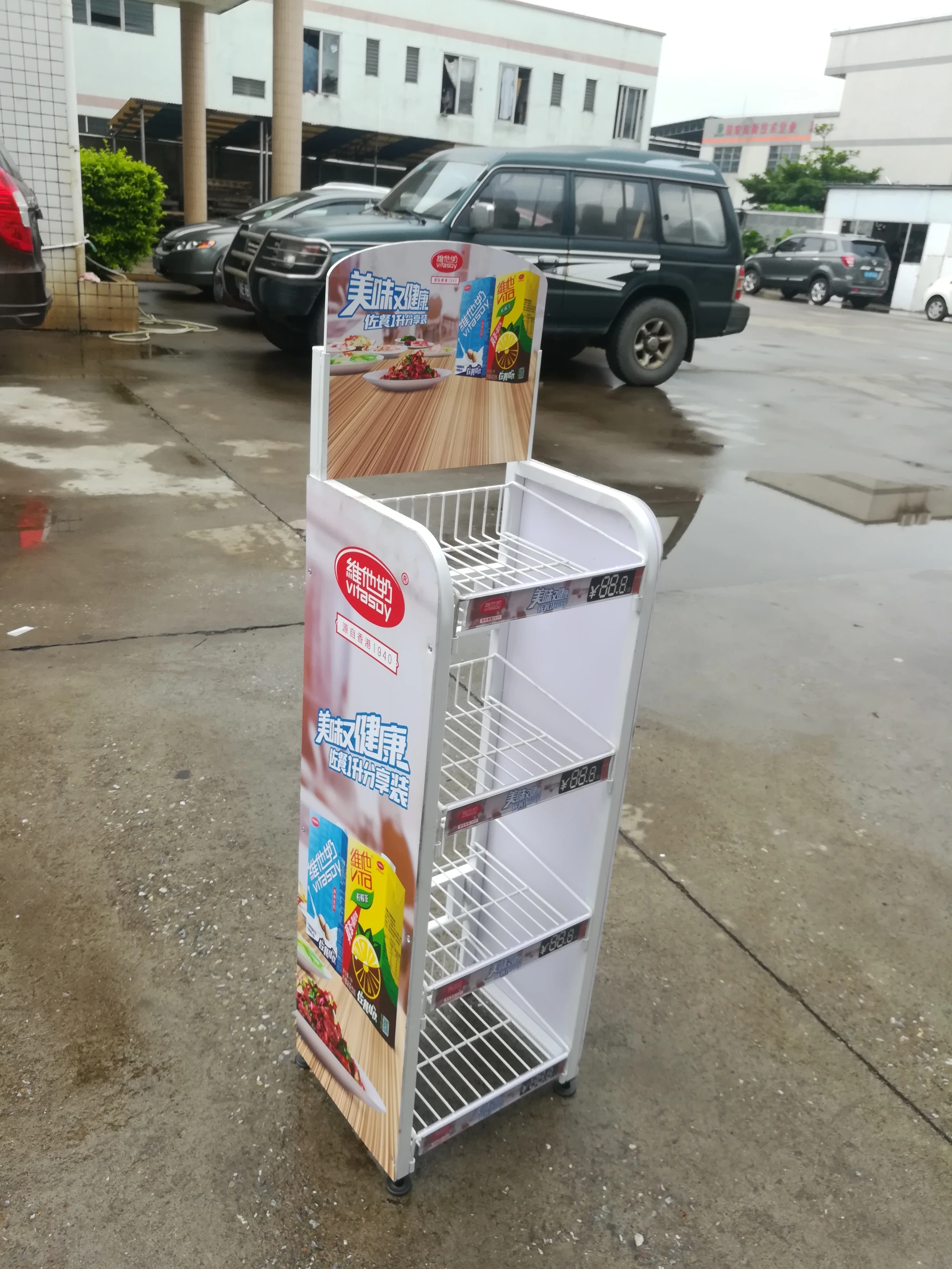 Wire Adjustable Shelf Racks Display Portable Supermarket Display Rack Potato Chip Snack Metal Retail Store Display Racks