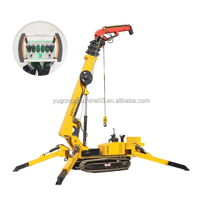 Hot Selling 3t 5t Diesel Engine Drive Electric Spider Crane With High Quality
