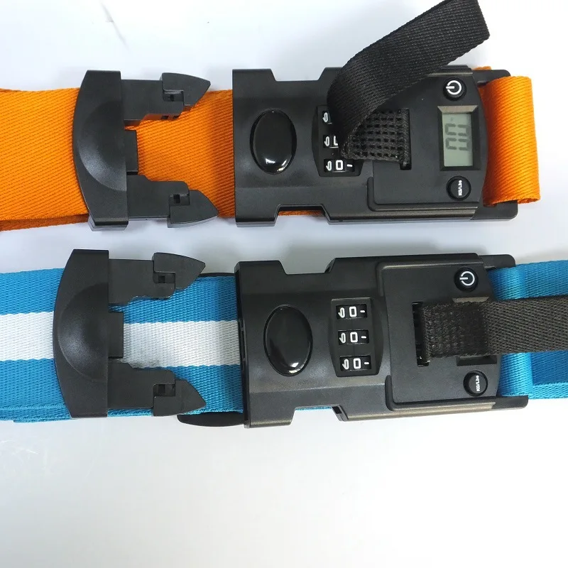 Custom Packing Belts Digital Scale Travel Luggage Bag Straps Printing Polyester Promotion Luggage Suitcase Belts