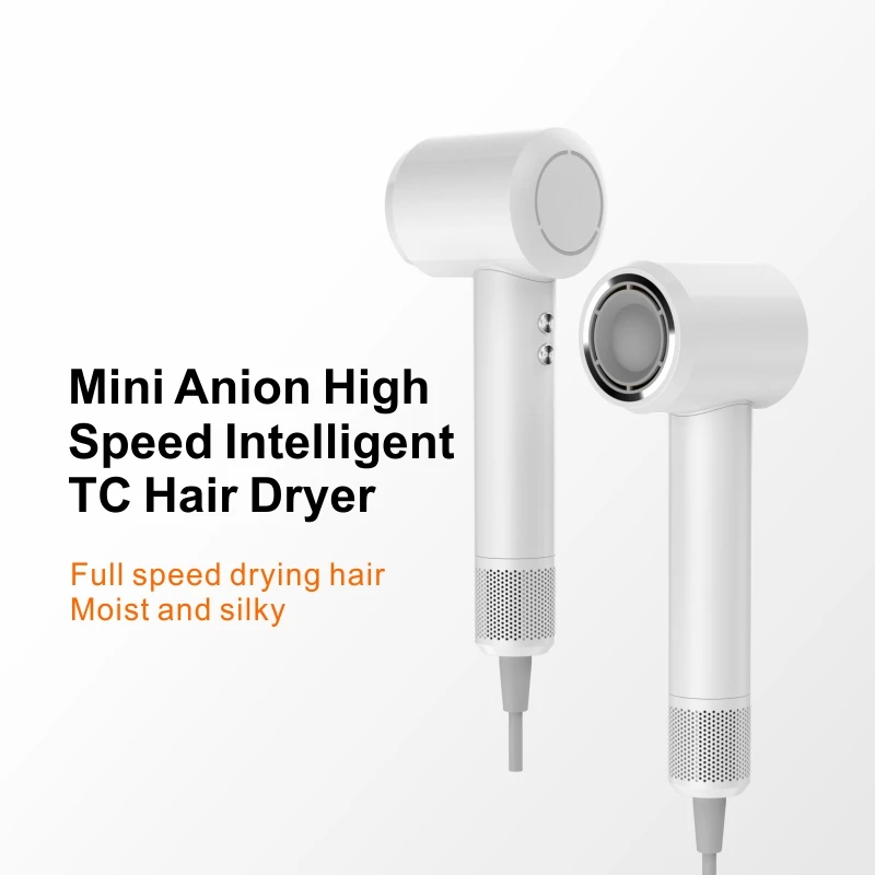 Negative Ionic Blow Dryer with 110000 RPM for Fast Drying High-Speed Thermo-Control Hair Dryer with Magnetic Nozzle