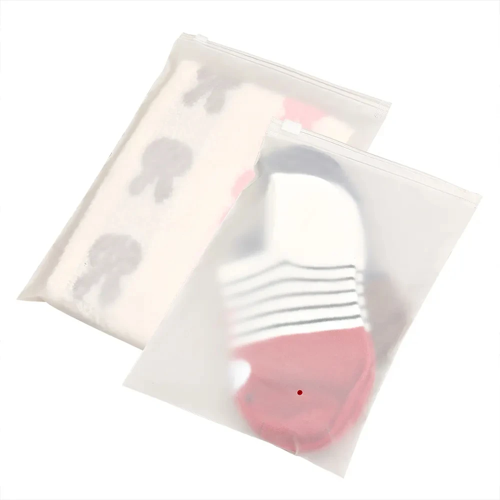 Custom Printed Clothes Pack Logo Plastic Slider Zip Bags Packaging Bag Clothing