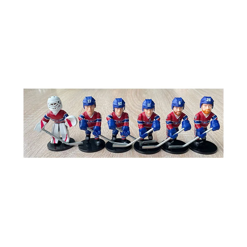 Realistic Action Figures Mini Ice Hockey Player Model Souvenir Gift Player Star Collection Dolls