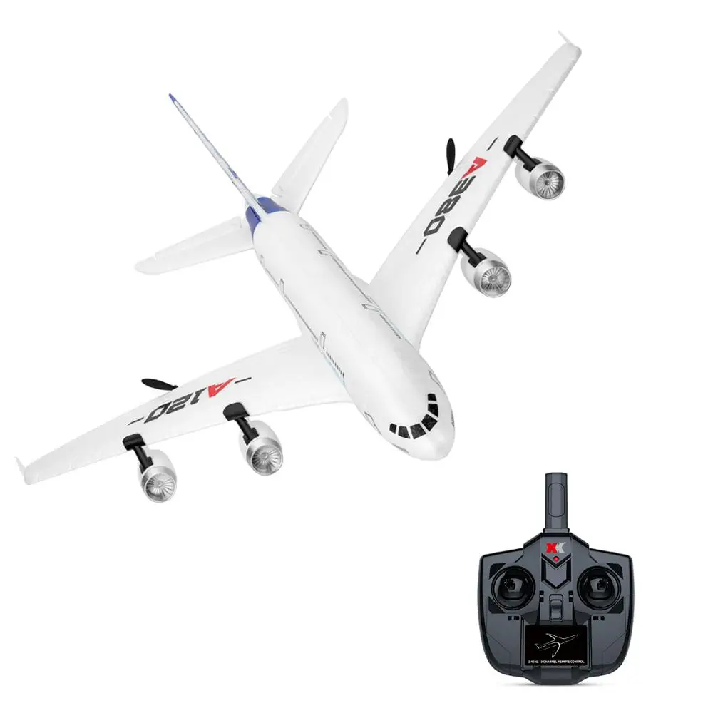 Wltoys XK A120 Airbus A380 модель с дистанционным управлением самолет 2 4 г 3CH EPP RC неподвижным крылом RTF игрушка размах крыльев