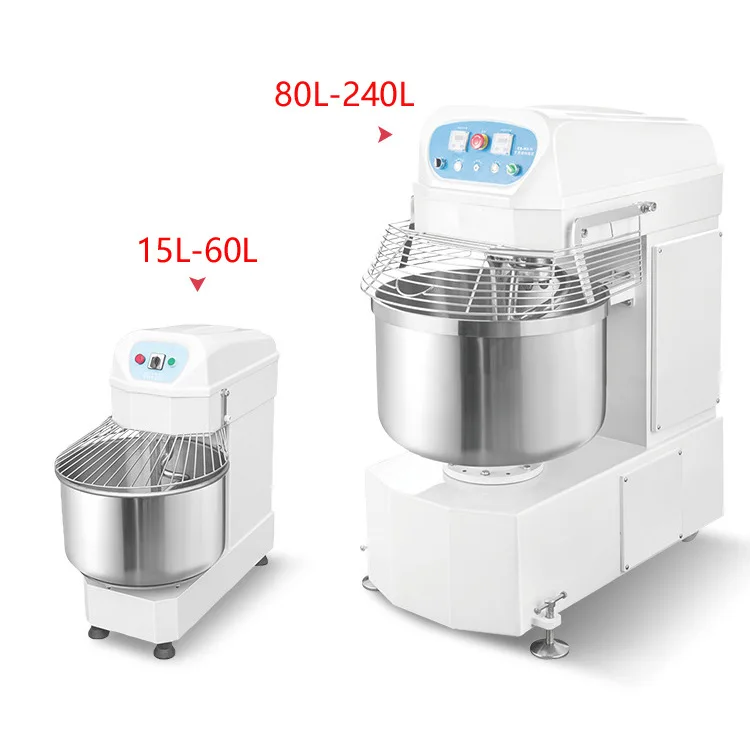 Best Spiral Dough Mixer With 3/5/8/12/16/20/25/50/75/100Kg Flour Mixer Bread Making Machine Bakery Equipment