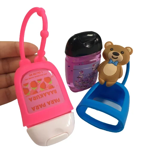 Изготовленные на заказ детали ODM, маленький карманный силиконовый держатель, дезинфицирующее средство для рук всех типов