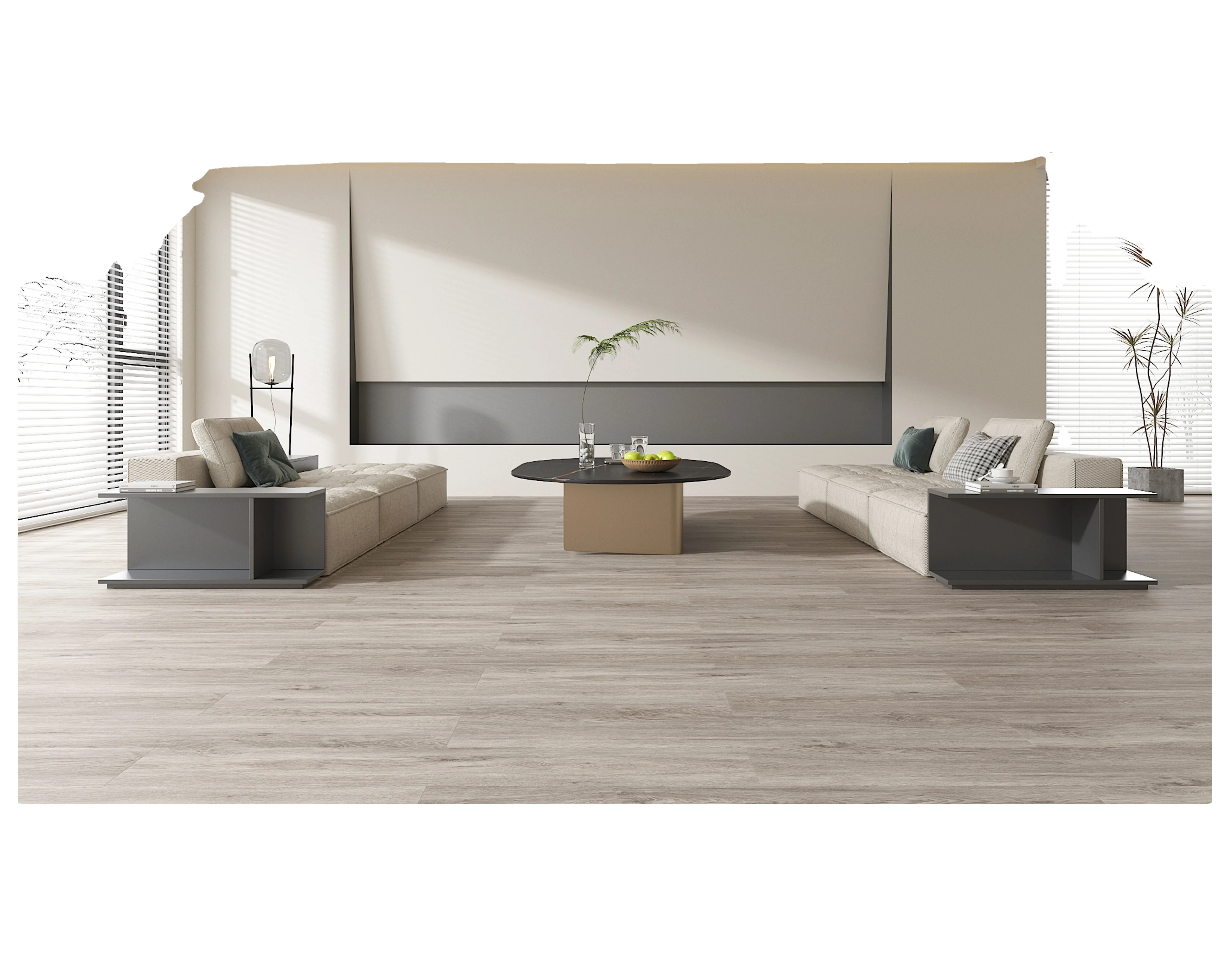 Foshan Apolloxy 100% Environmentally Friendly Luxury Vinyl flooring LVP SPC 4mm 5mm 6mm Waterproof IXPE Plastic Spc Flooring