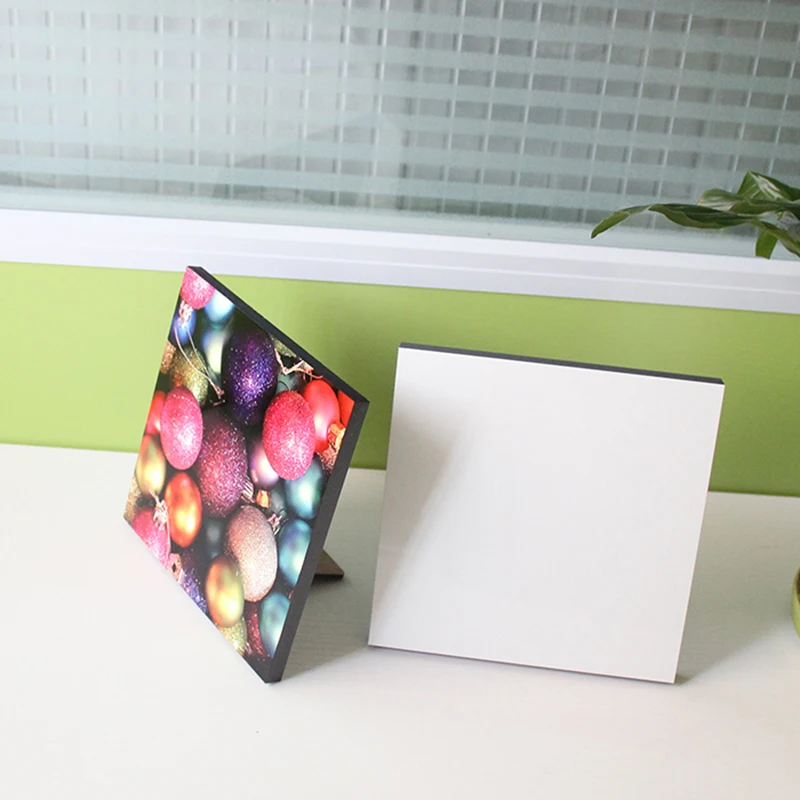 6 inch square sublimation photo block custom printing photo panel blank picture frame