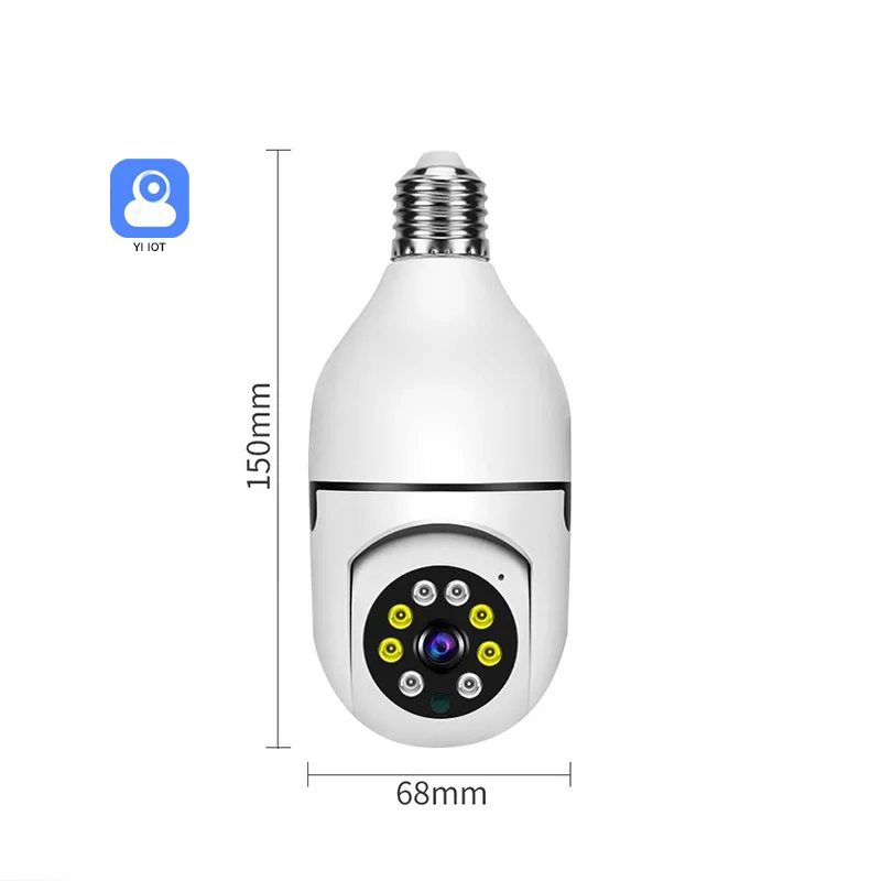 E27 Socket Lamp Holder HD 1080P 360 Panoramic  CCTV Wifi IP Camera PTZ Bulb Camera