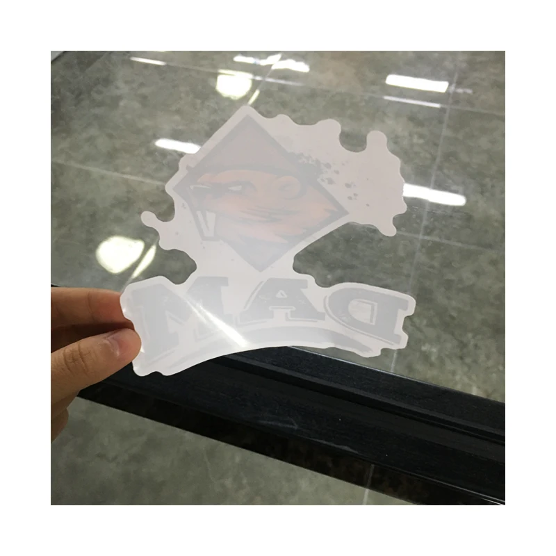 Strong Adhesive Clear Glass Window Sticker Custom Printed Vinyl Static Cling Stickers