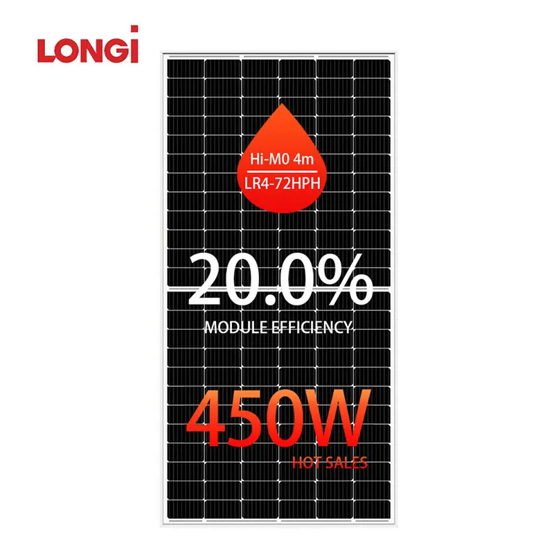 Высокоэффективные солнечные панели Longi 450 Вт 540 455 460 545 550 для электростанции