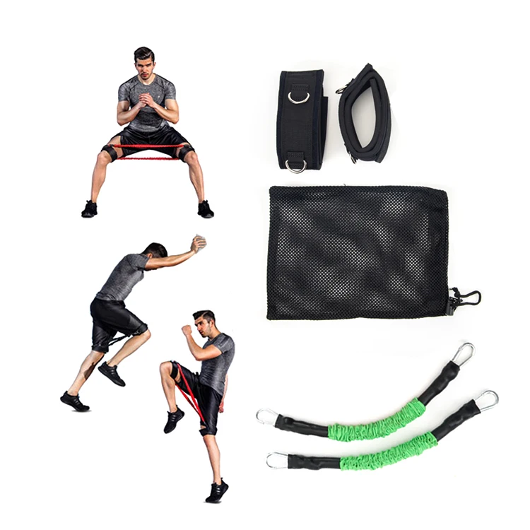 leg ankle speed training  band circle speed taekwondo training band kick training resistance bands